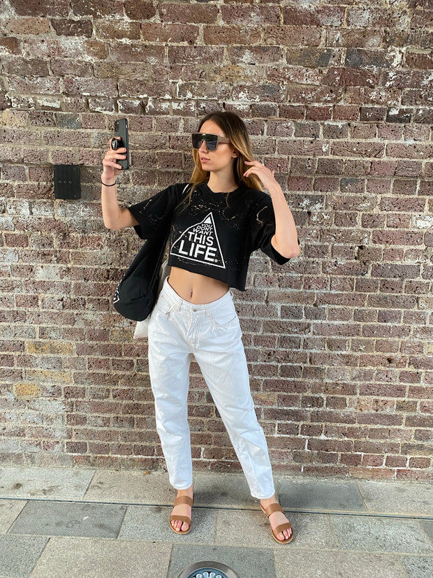 Black Sand Crop (Oversized) - YDWTL
