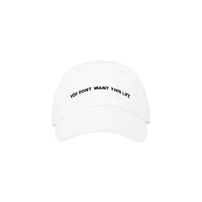 You Dont Want This Text White Dad Hat - YDWTL