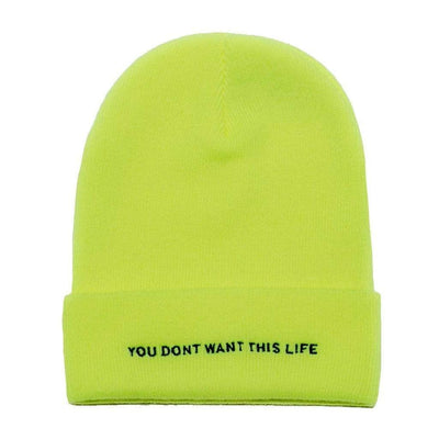 Safety Yellow Beanie - YDWTL