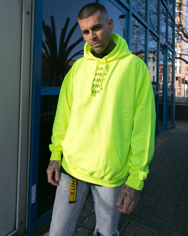 Limited Edition Neon Yellow Redline Hoodie - YDWTL